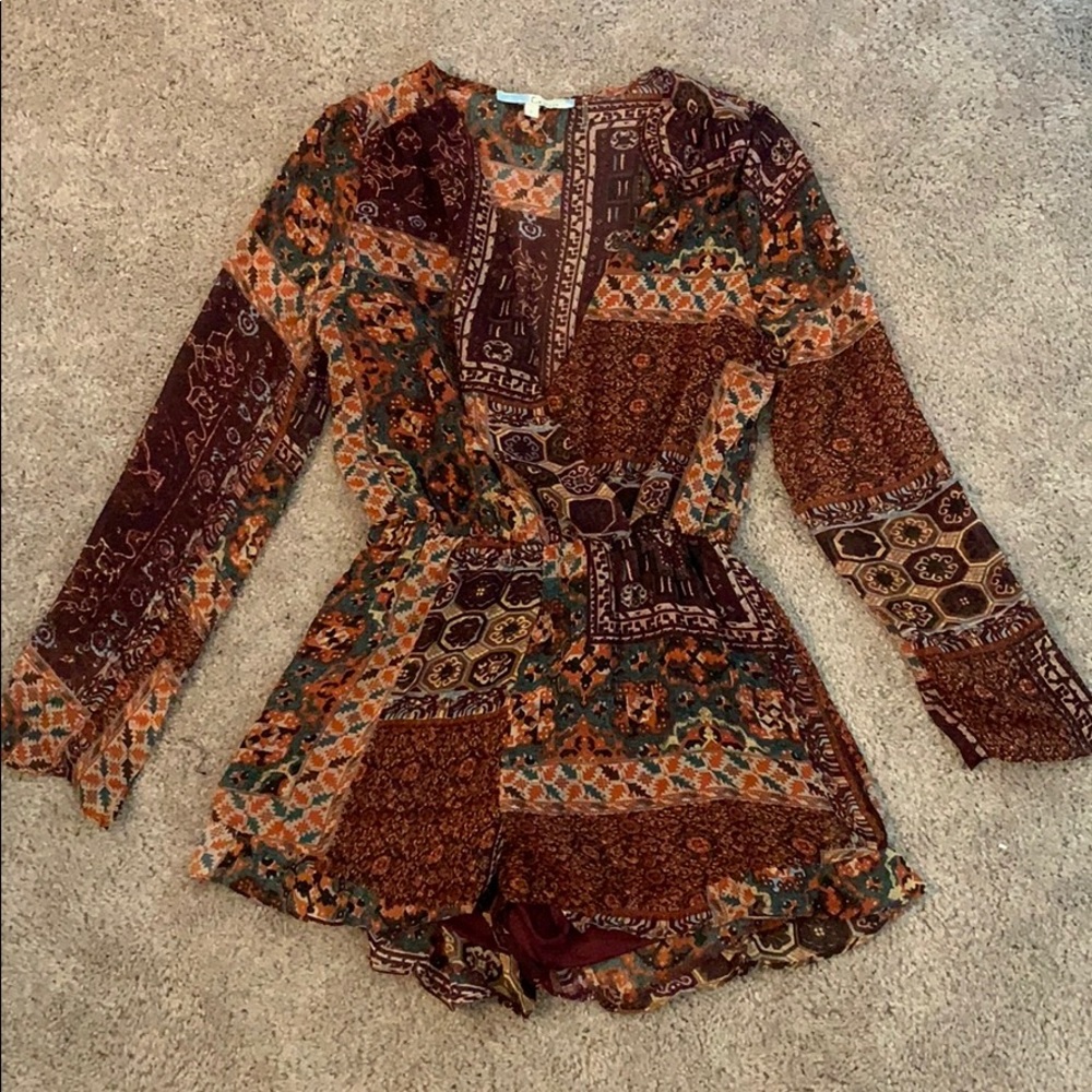 multicolored romper